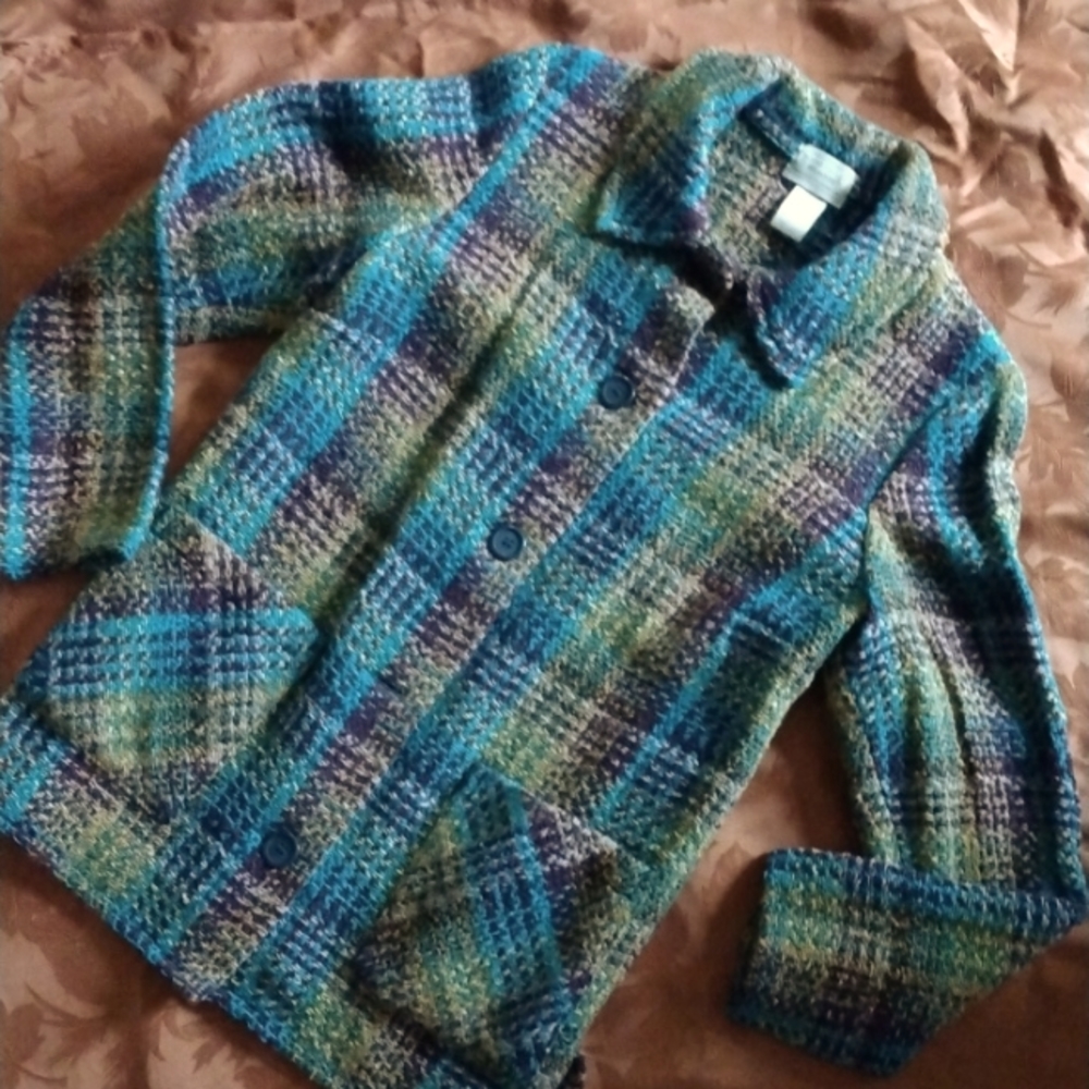 🎉HP🎉 Boyne Valle Weavers Authentic Irish woven Sweater Jacket. NWOT